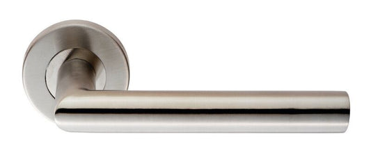 Eurospec Steelworx CSL1192 Mitred Grade304 Satin Stainless Steel Lever On Rose