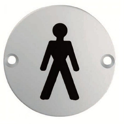 Eurospec SEX1011 "Male" Symbol 76mm Disc  Stainless Steel