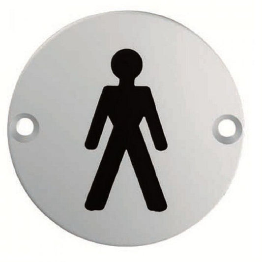 Eurospec SEX1011 "Male" Symbol 76mm Disc  Stainless Steel